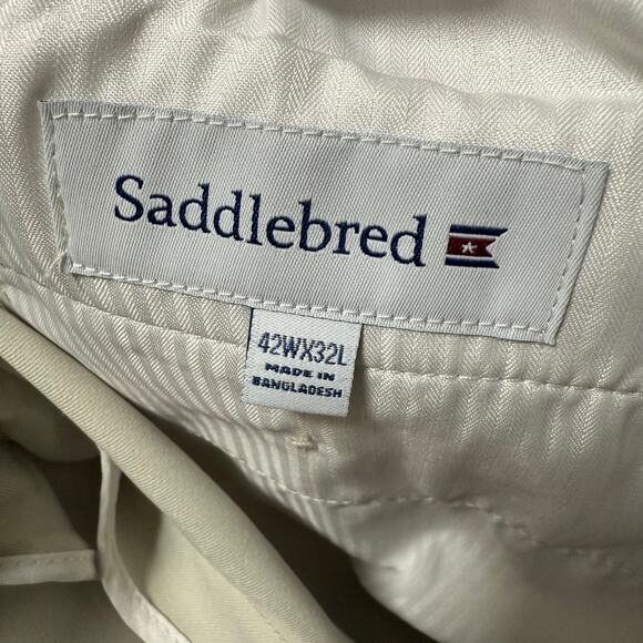 Saddlebred Travelers Comfort Flex Straight Fit Men's Dress Pants Size 42X32 - Picture 4 of 11